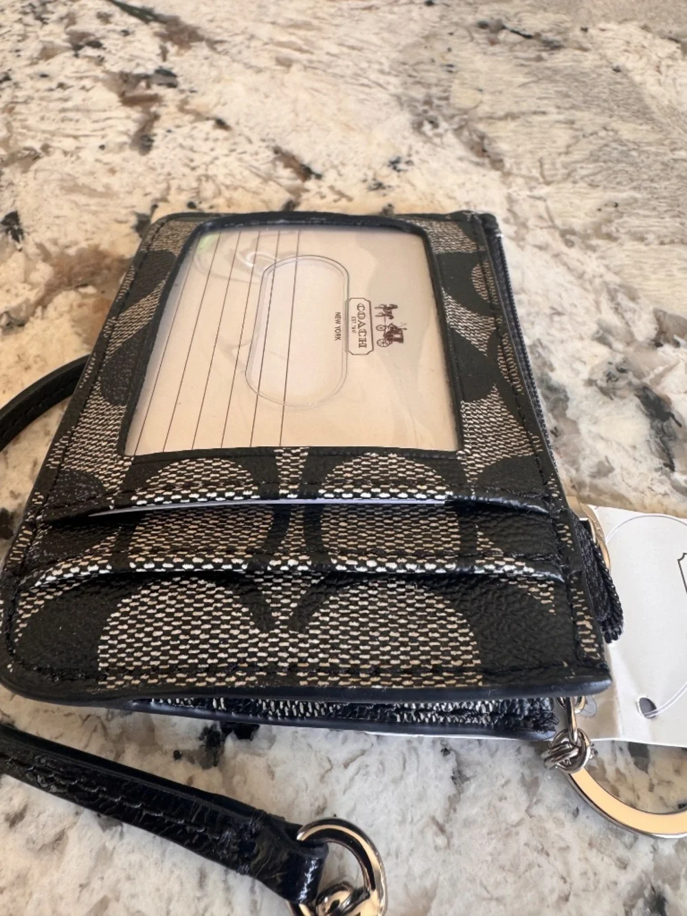 Coach ID Zip Card Holder Mini NWT